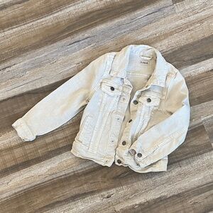 kidpik Cream Denim Jacket